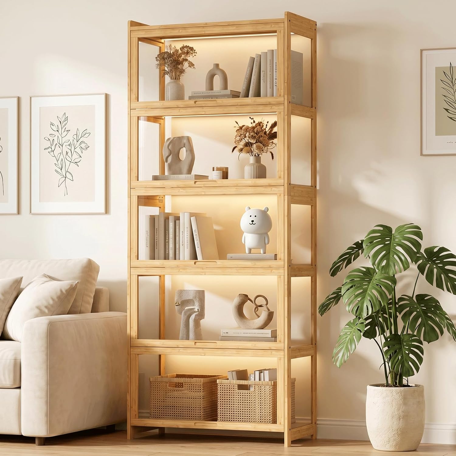 Display Case Acrylic - خزانة عرض بأبواب أكريليك، خزانة عرض