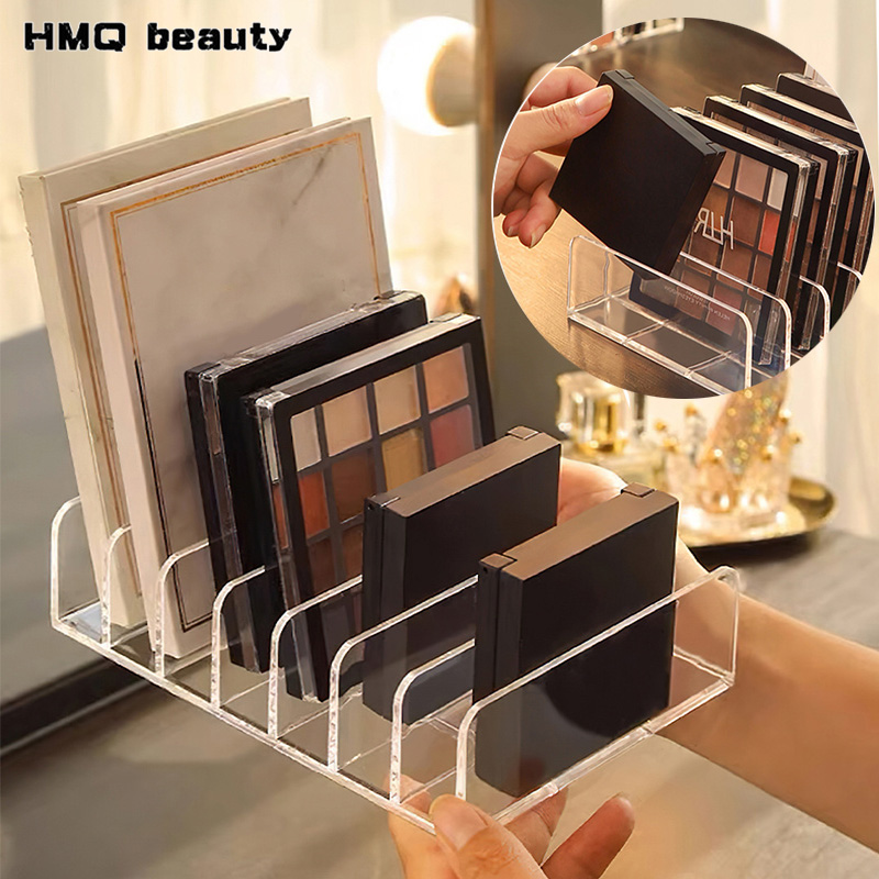 Display Case Acrylic - 7-مقصورة ماكياج المنظم سطح المكتب ظلال