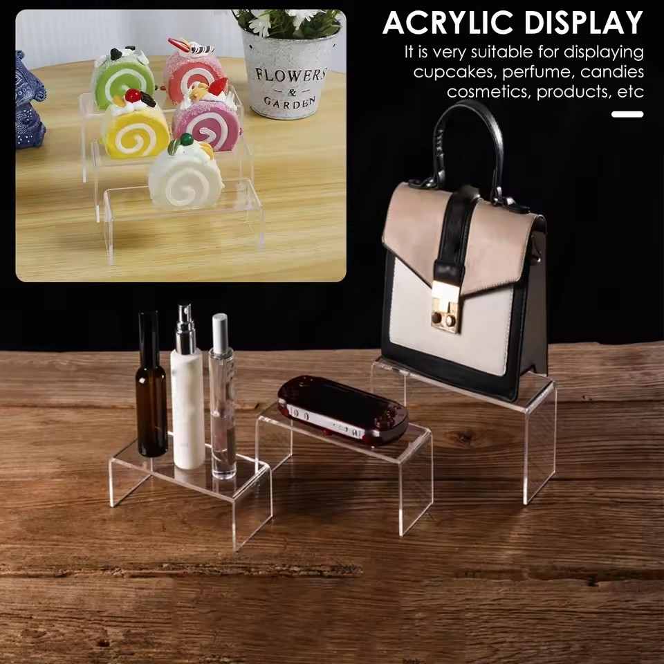 3/6/9/12 قطعة واضح الاكريليك ع - مراجعة Display Risers Set وسعره