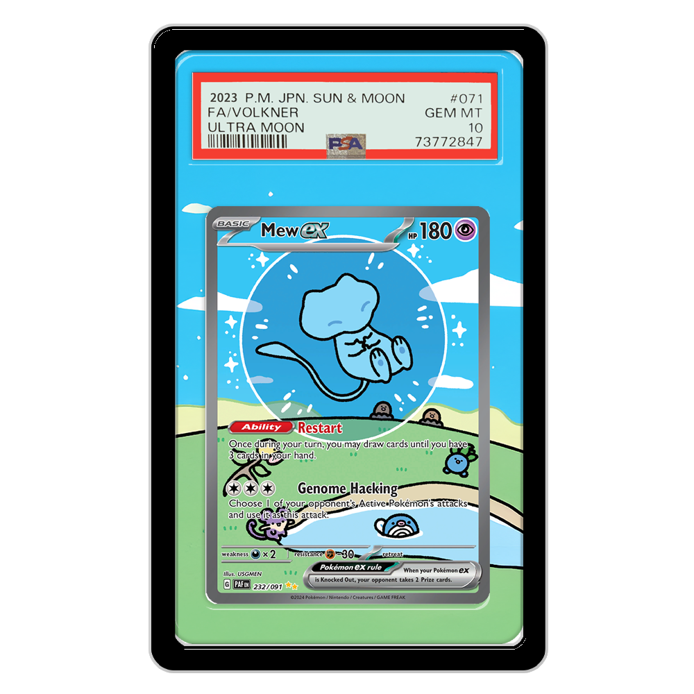 عرض بطاقات البوكيمون PTCG Mew  - مراجعة Display Case Acrylic وسعره