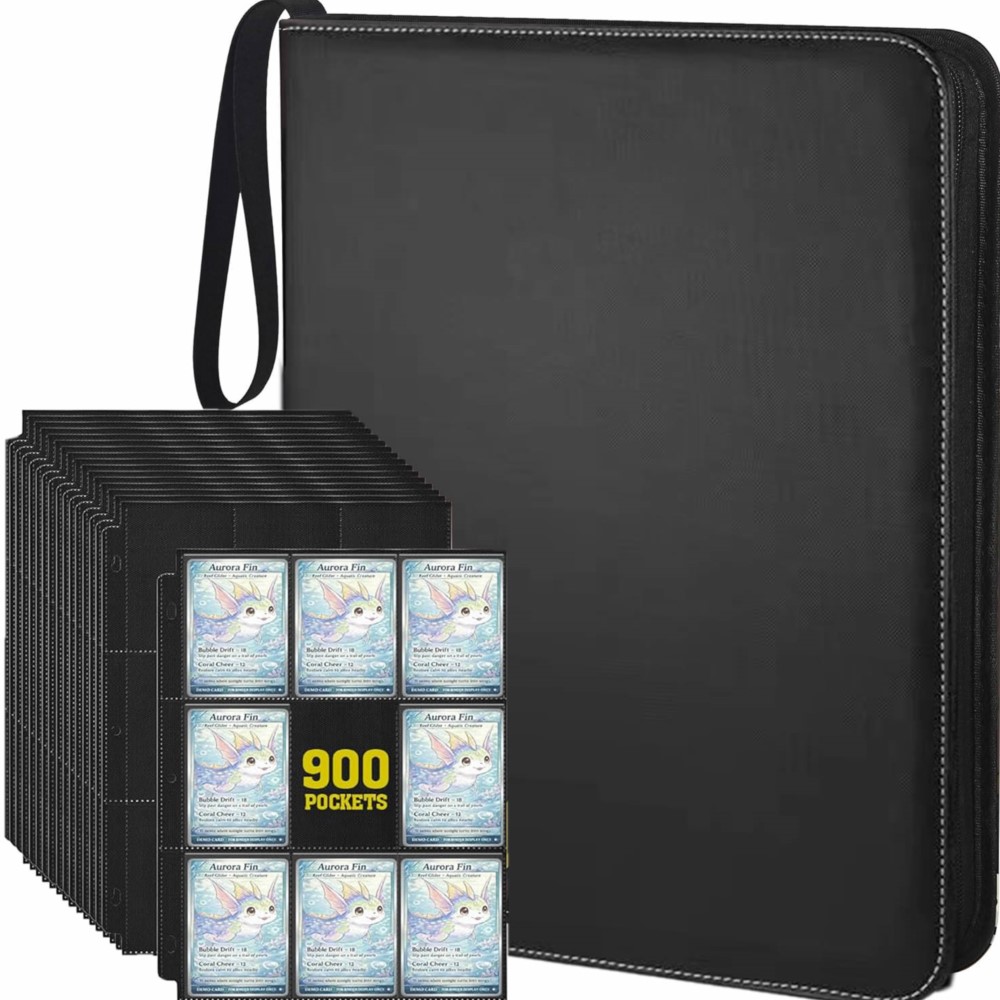 ألبوم بطاقات بسعة 900 جيب مع 5 - مراجعة Pokemon Binder Card وسعره